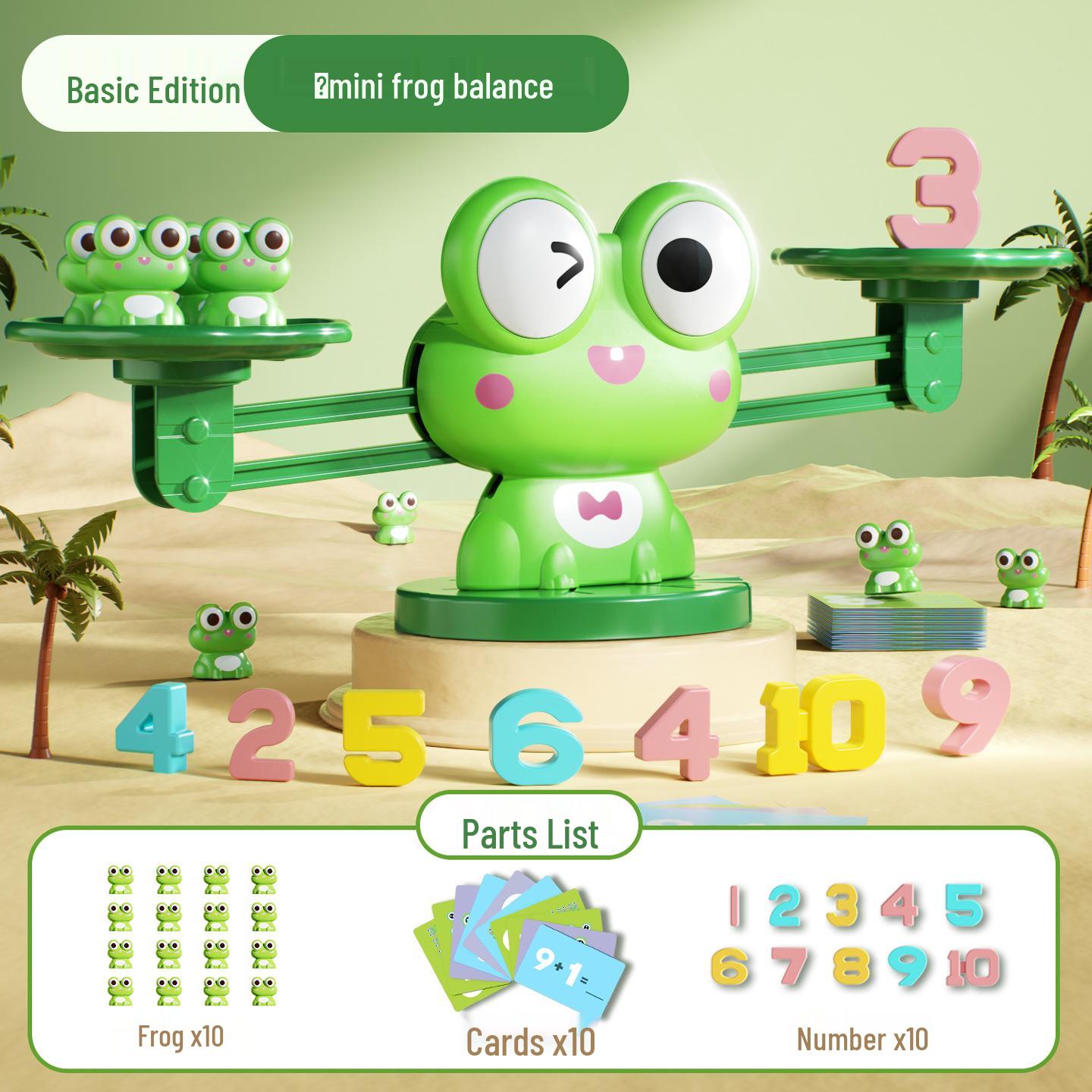 Frog Balance Scale Toy for Kids: Educational Math & Logic Game for Ages 3-6