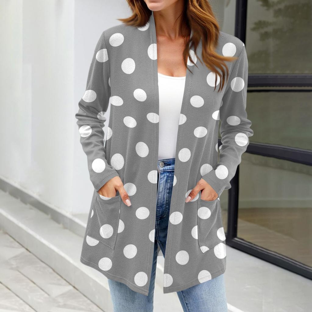 Damen Leichte Strickjacken Offen Vorne Langarm Lässig Locker Dünne Strickjacken Mit Taschen