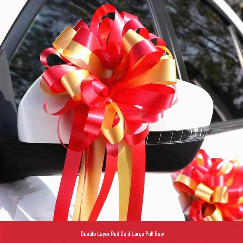 Luxury Wedding Car Decoration Ribbon and Flower Set