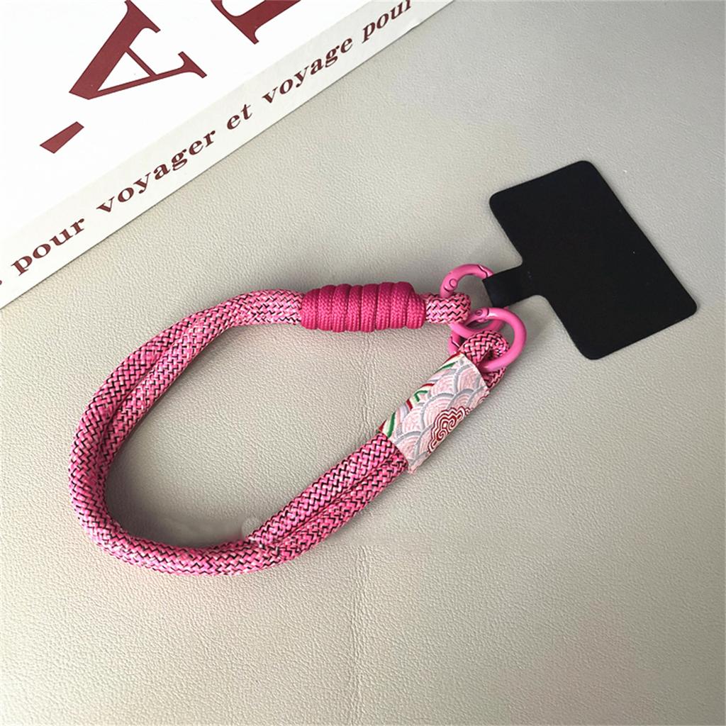 Retro Strap Can Be Carried Twist Rope Lanyard Hanging Decoration Phone Anti-loss Pendant Fashion Strong Wrist Short Straps Band