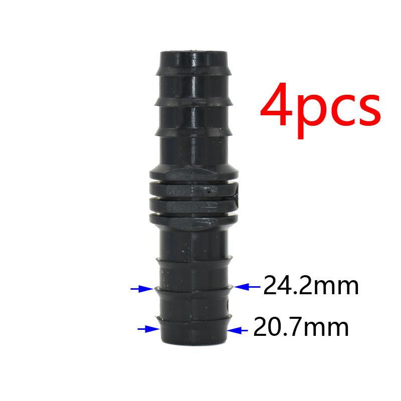 1/2 3/4 1 Inch Garden Hose Tee Elbow End Plug Straight Connector 16/20/25mm PE Hose Water Splitter Repair 90 Degree Connector