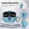 Secure Lock Husă transparentă, rezistentă la șocuri, pentru PC, carcasă rigidă de protecție, anti-cădere cu carabinier pentru Sony WF-1000XM5(2025)