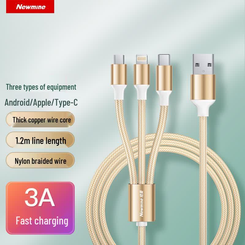 Newmine 3-in-1 Fast Charging Cable