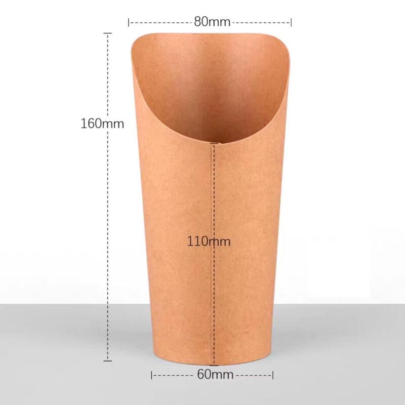 

Lantuan Kraft Paper Slanted Cups for Egg Waffles & Fries