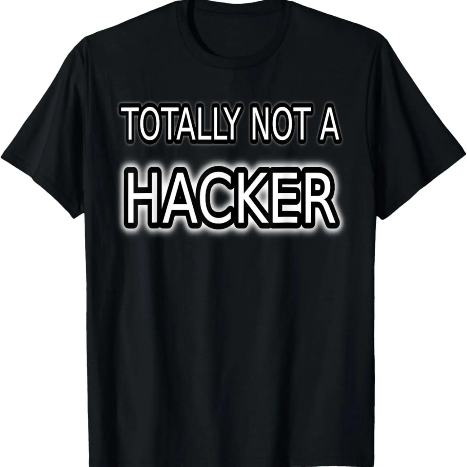 

Totally Not A Hacker Funny Computer Hacker Shirt XXXXXL чорний
