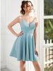 Ever-Pretty Girl's Fancy Shiny Deep V Neck Above Knee Length Homecoming Prom Dress