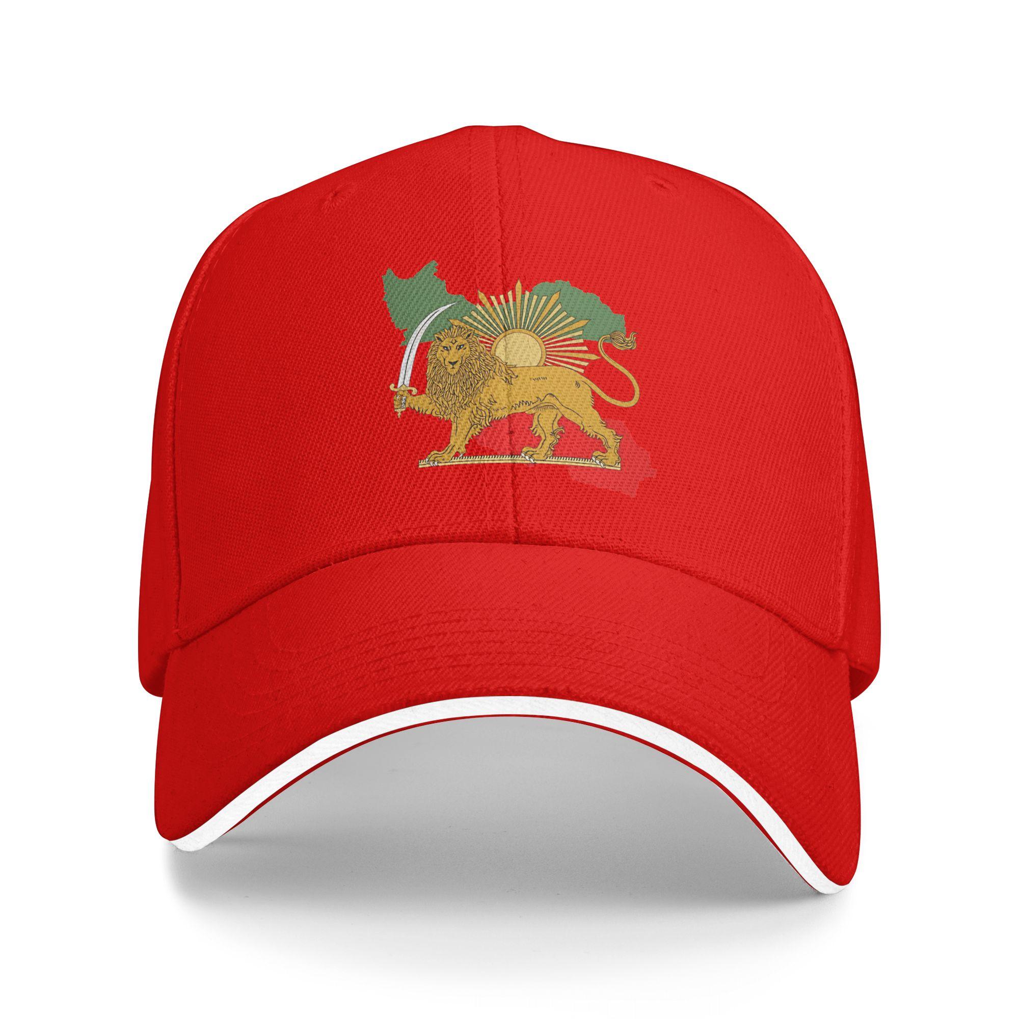 

Persia Map & Flag Sun Baseball Cap Summer y2k Retro Hip Hop Hats For Unisex Women Kpop Rock Snapback Cap One Size