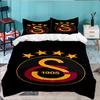 Emblema del Galatasaray Football Club Set Biancheria da Letto 3 Pezzi, Ideale per 1 Copripiumino e 2 Federe Perfetto come Regalo per Fan, Ideale per Camera da Letto, Dormitorio