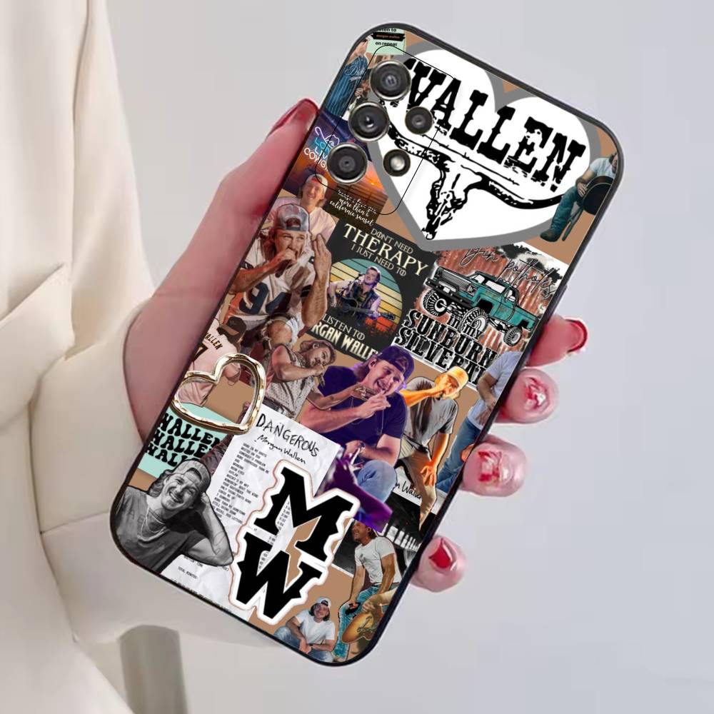 Morgan W-Wallen Singer Phone Case For Samsung S25,S24,S21,S22,S23,S30,Ultra,S20,Plus,Fe,Lite,Note,10,Black Cover