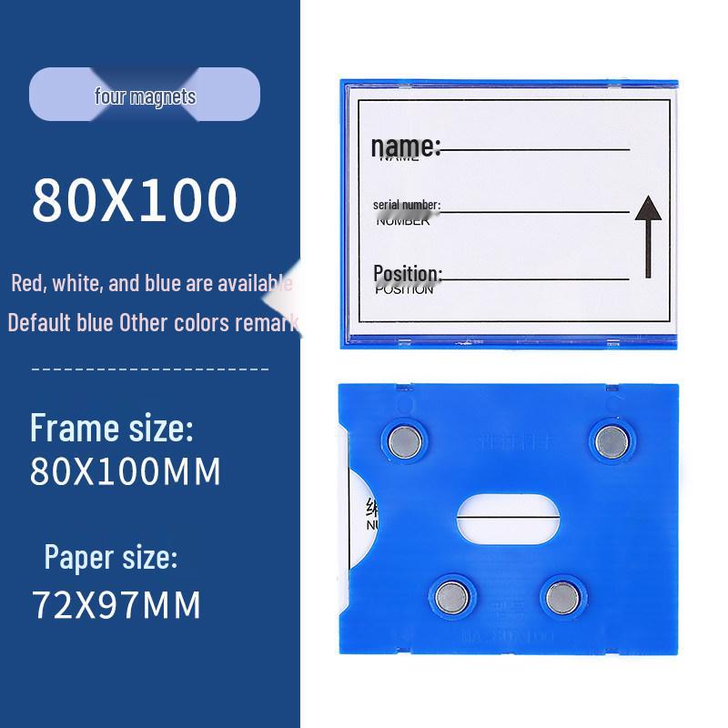 Magnetic Warehouse Shelf Label Holder Strip for Storage Organization