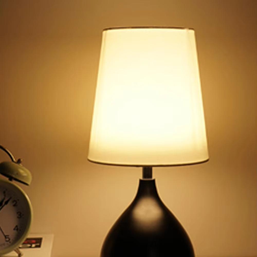 Modern Touch Control Bedside Light Iron Base Sleeping Light Durable LED Table Lamp Home