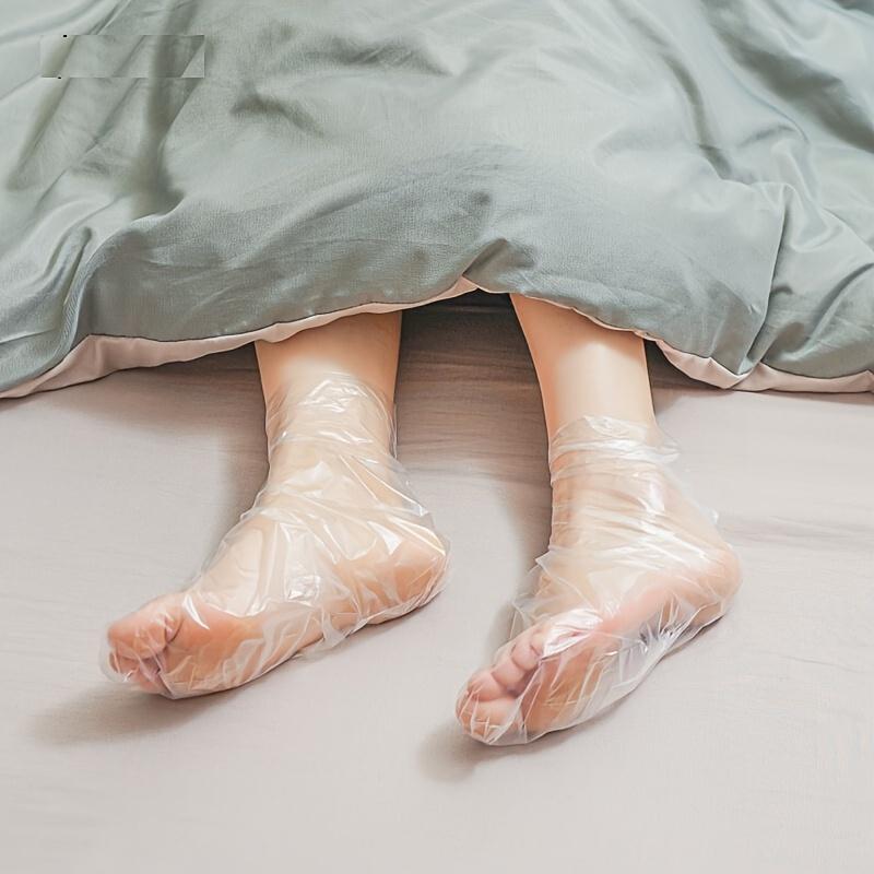 100pcs Disposable Foot Mask Bags - Anti-Dry Cracking & Frostbite - Moisturizing Foot Wrap - Universal Foot Care - Aroma-Free