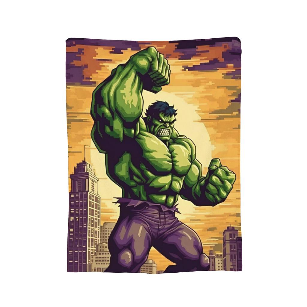 Hulk Retro Vintage Samt-Kuscheldecken Decke für Bettwäsche Sofa Super Warm Bettüberwurf,