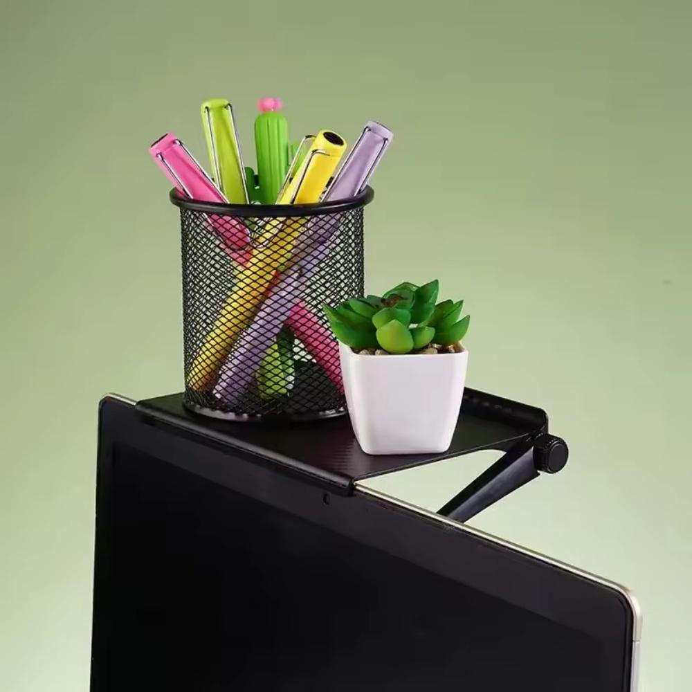 1pc Rack TV Monitor Organizer Screen Top Storage Shelf Holder Practical Home Storage Computer Office Multi-functional Organizer