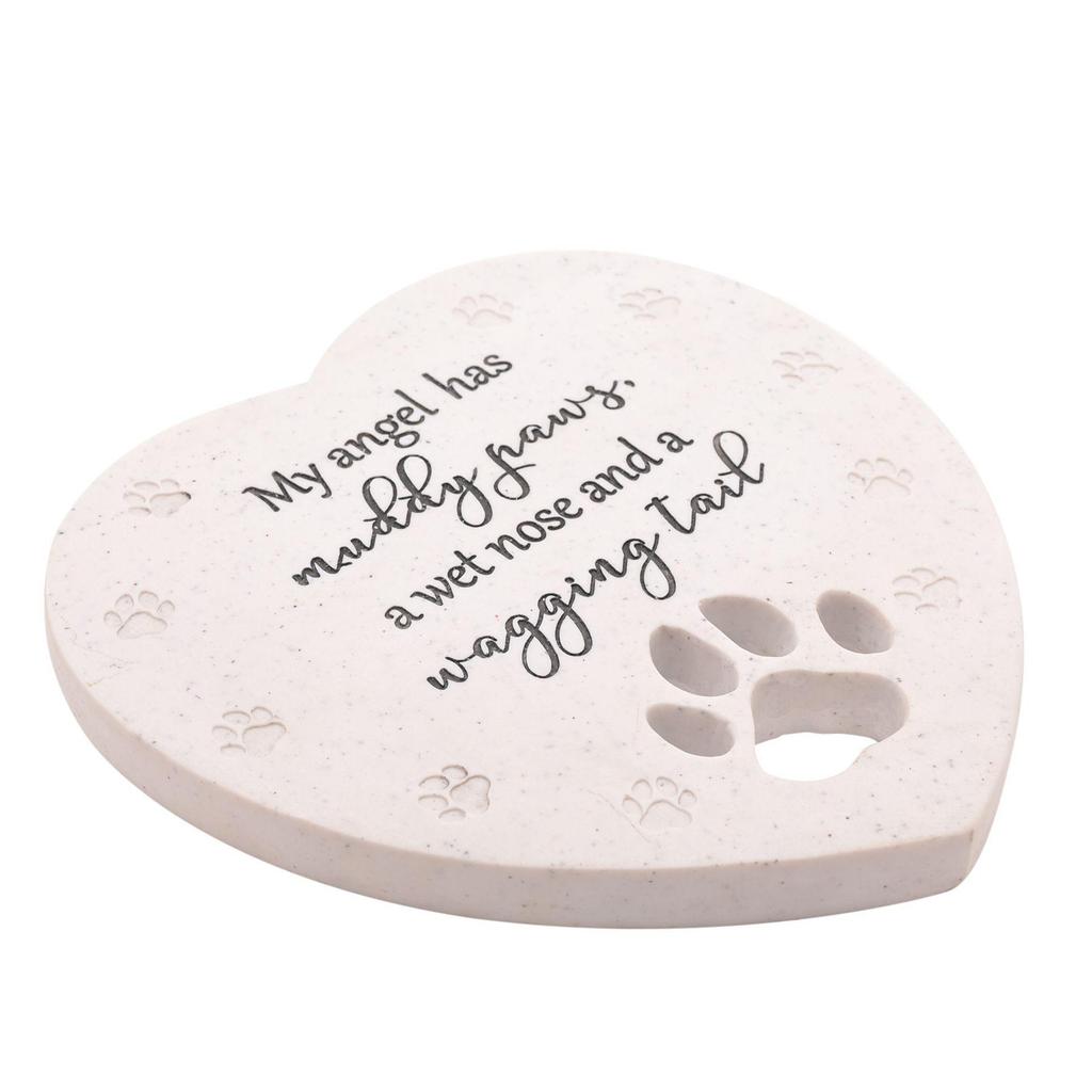 Thoughts of You Pet Memorial Heart Stone - Large