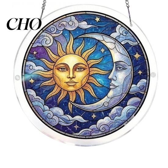 Solar Kollektor Puzzle Kunst Acryl Sonnenfänger Buntglas Effekt Fenster Hängeornament DIY Bunter Lichtreflektor Sonnenfänger Set für
