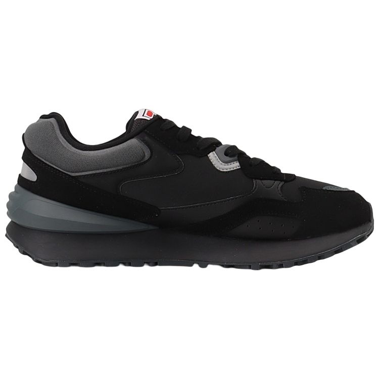 Fila Heritage Running Comfortable Retro Synthetic Leather Suede Low Top Running Shoes Men Sneaker Black Antarctic-Gray F12M141114FBD