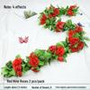 Artificial Rose Vine Floral Ceiling Decor