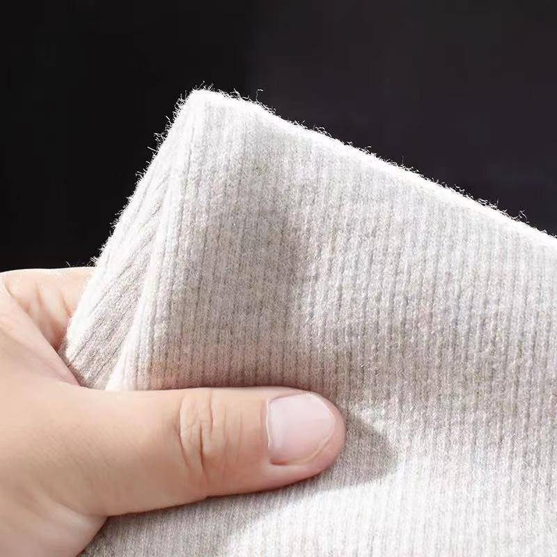 Premium Cashmere Wool Knit Warm Trousers for Men & Women - High-waist, Thick, Autumn/Winter Base Layer