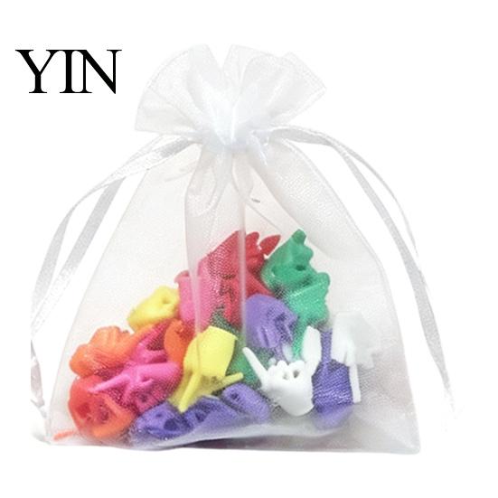 Assorted Color Middle Finger 25/50/100Pcs 3D Printed Mini Set, Tiny Colorful for Desktop Toy Desk Decor, Miniature Hand Gesture Figurine Gag