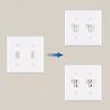 Upgrades Two Position Toggle Switches Plate Electrical Accessory with Quick Installation for Wall Outlets & Appliances