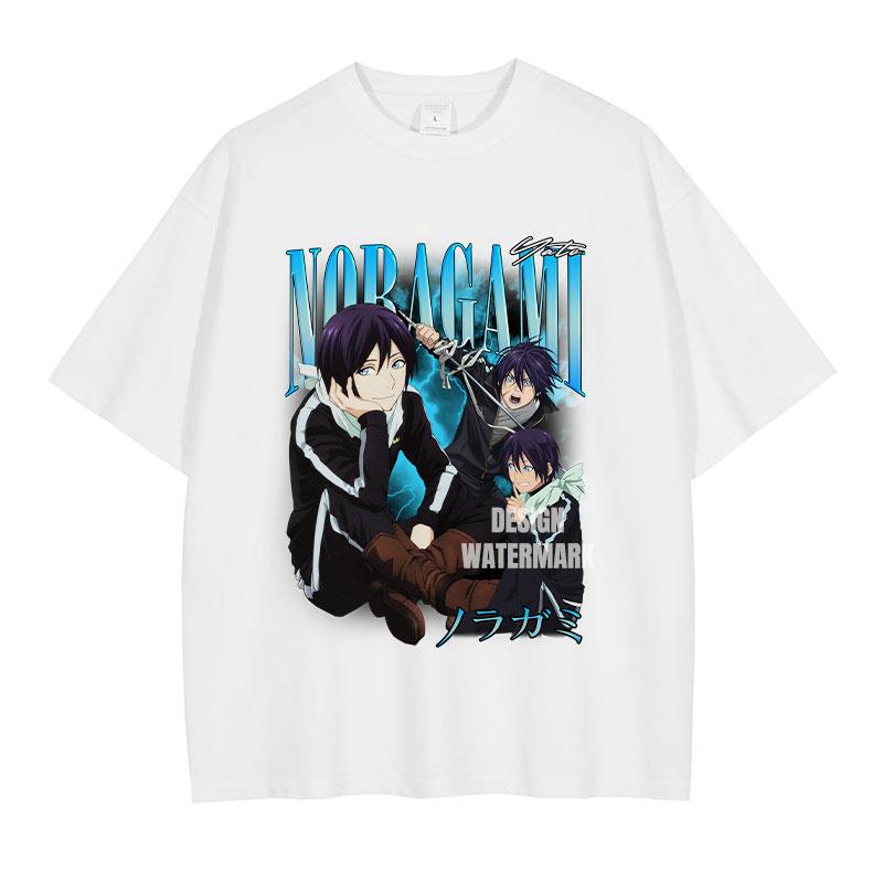 Anime NNoragami Tshirts Oversized Vintage Washed Yato Tshirt Unisexga Harajuku Streetwear Versatile Tops Tees Unisex  Cotton S
