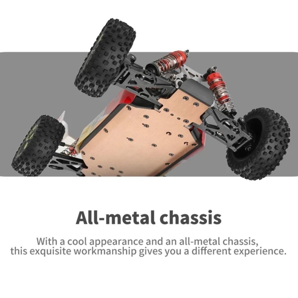 WLtoys 144010 V8 RC Car Brushless 1:14 75Km/H High Speed Metal 4WD Drive Off-Road 2.4G Transmitter 1/14 RC Racing Car VS 124007