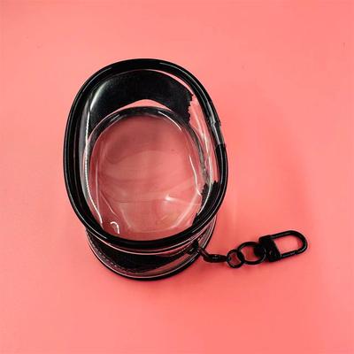 Jewelry Organizer Transparent Storage Box Headphone Pouch Coin Purse Cute Doll Bag Dustproof Case With Keychain