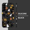 Ghost Pumpkin Pattern Phone Case For Samsung Galaxy A55 A54 5G A56 S25 A53 A52 A14 A34 A15 A35 S23 S24 Ultra S20 FE S21 S22 Soft TPU Lanyard Cover
