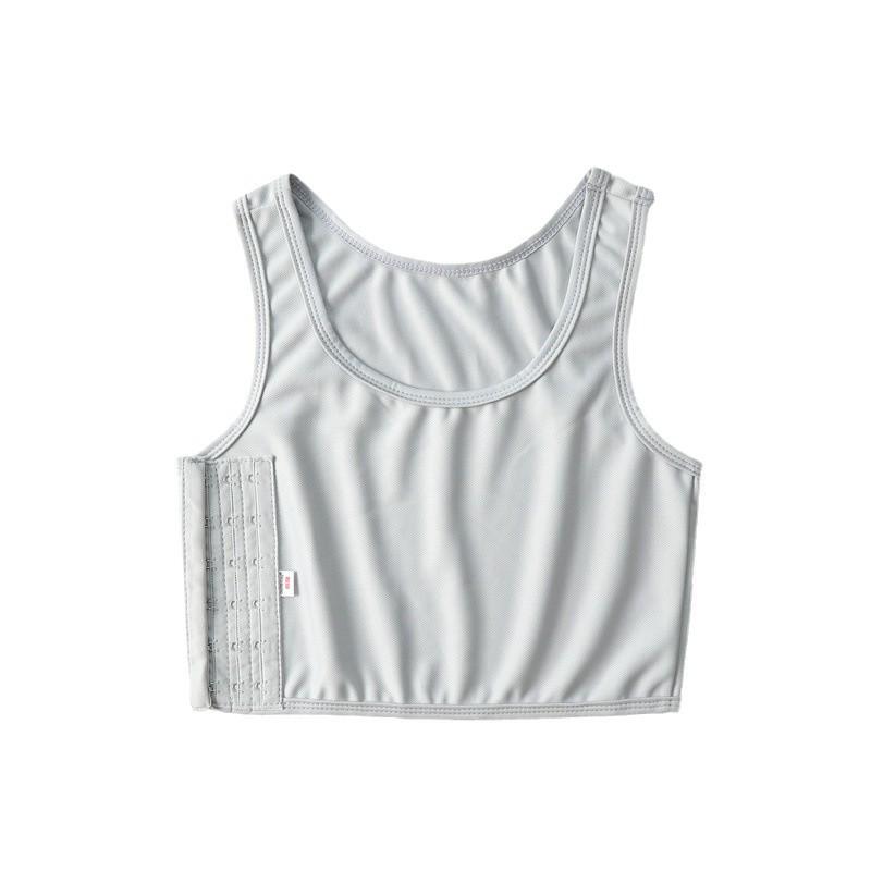 Women's Super Flat Invisible Chest Binder - Short Style, Sports Shaping Vest for Breast Reduction and a Smaller Look