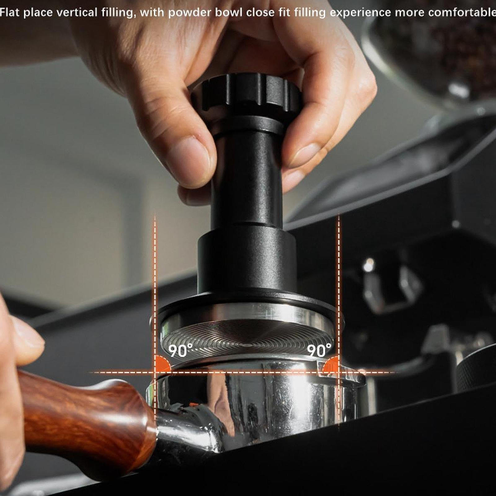 

Эспрессо Ручной Темпер Кофе Профессиональный Портативный Помол Постоянное Давление Плоский 53mm