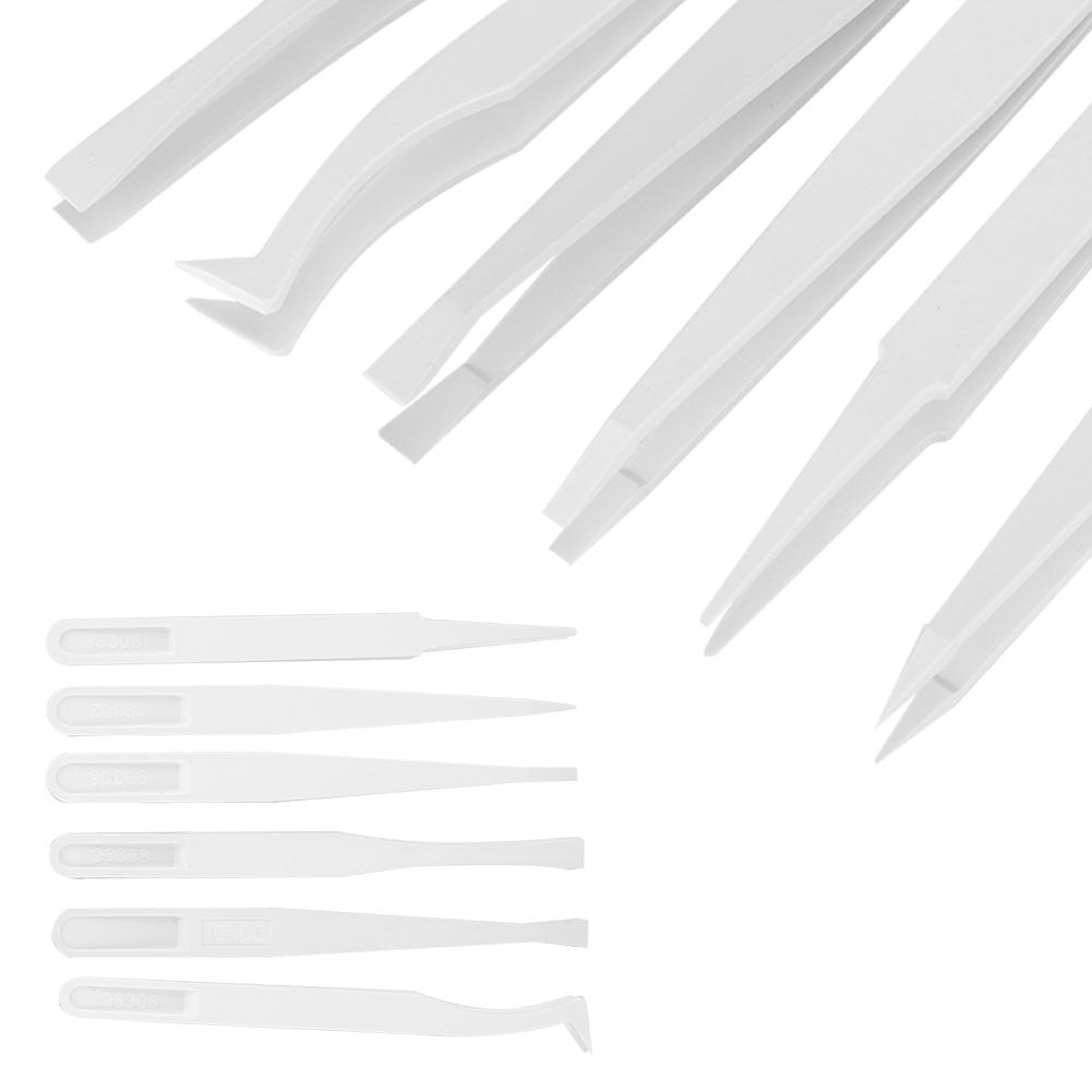 6 buc Pensete Antistatice din Fibră de Carbon Instrument de Reparare pentru Electronică Confecționare Bijuterii