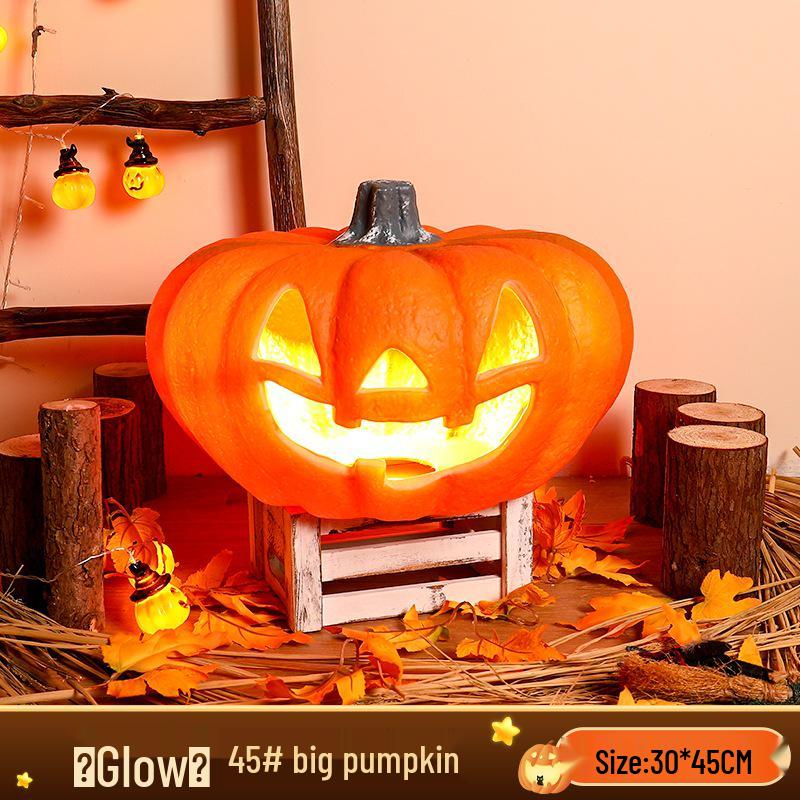 Large Luminous Pumpkin Lantern for Halloween Outdoor Theme Decorations