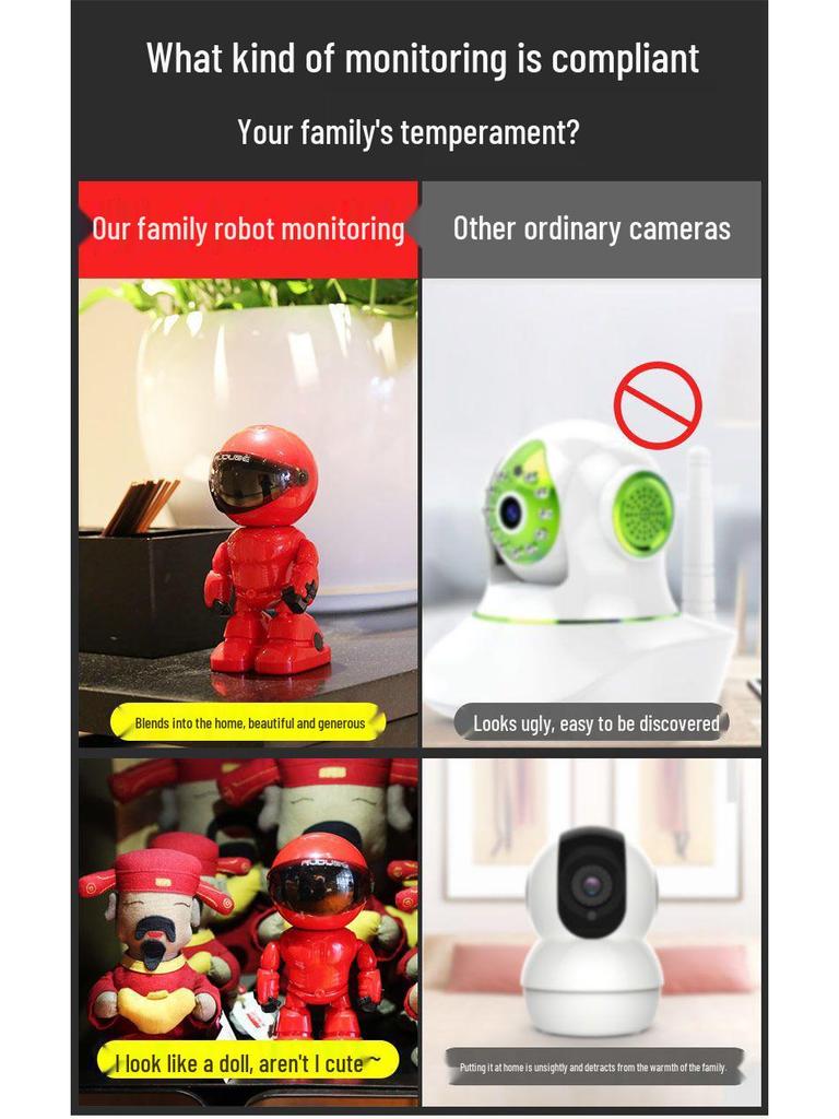 360° Panoramic HD WiFi Camera with Night Vision & Mobile Remote Monitoring