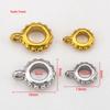 5pcs 10pcs PVD Never Fade Stainless Steel Necklace Pendants Clasps Connectors 6mm 8mm Pinch Clip Bail Charm Beads Jewelry Making