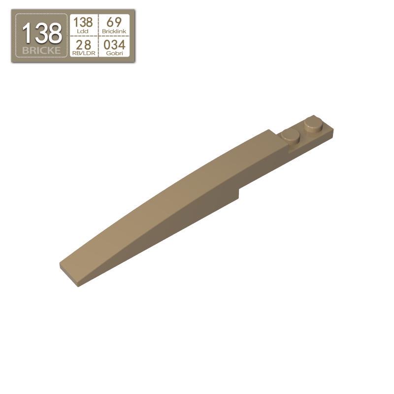 

Curved 1x10 Brick Compatible with Lego for DIY Building Blocks 50g (approx. 23pcs)