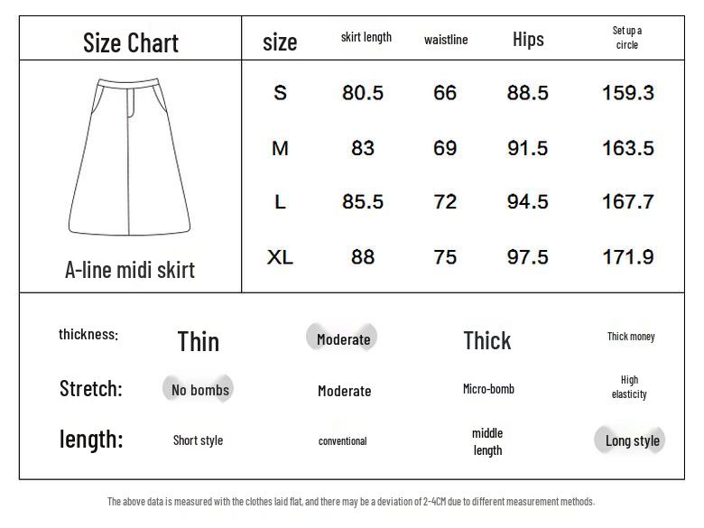 PEACEBIRD Women's Pleated A-Line Midi Skirt