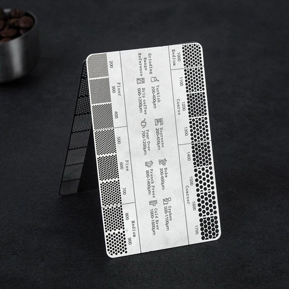 Serviceable Coffee Thickness Reference Card Thickness Comparison Ruler  Powder Grinding Comparison