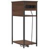 Nightstand Brown Oak Look 41 X 28 X 76 Cm Engineered Wood