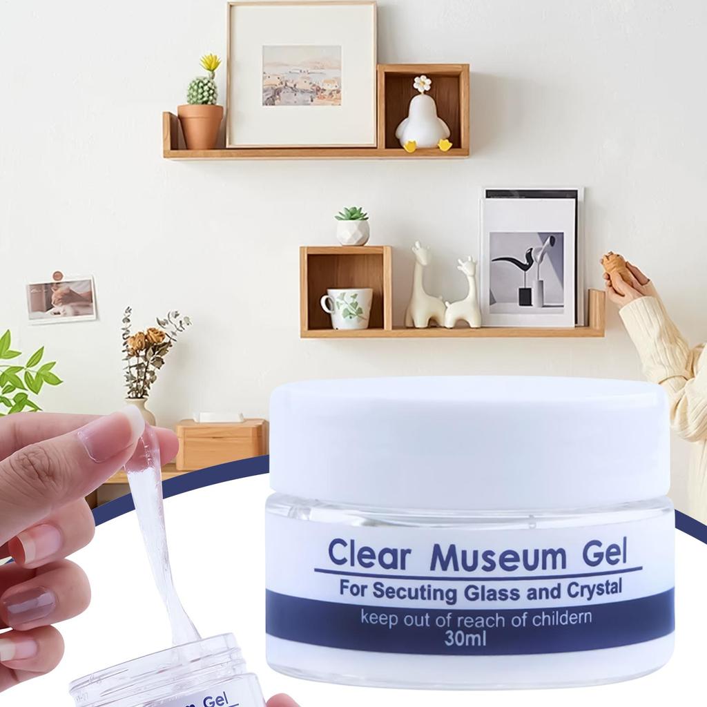 Museum Gel Trasparente Rimovibile Pasta Adesiva da Museo Stucco Cera Rimovibile Riutilizzabile Senza Residui Adesivo Trasparente Stucco per Esposizioni Previene le Vibrazioni