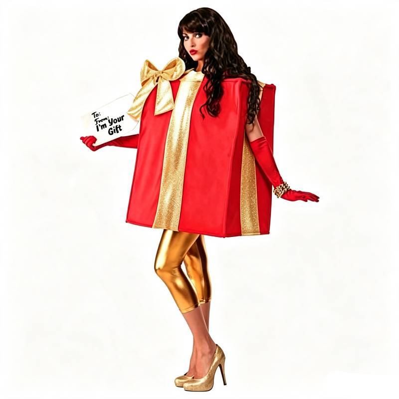 Game Theme Christmas Costume For Adults With Polyester Fabric For Holiday Cosplay Parties