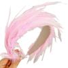 Tea Party Feather Fascinator Headband for Party Wedding Colorful Feather Fascinator Hair Hoop Cosplay Party Headdress