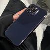 Luxury Plating Glossy Glass Phone Case For iPhone 17 15 16 Pro Max 14 13 12 11 Pro Camera Protection Shockproof Bumper Hard Cove