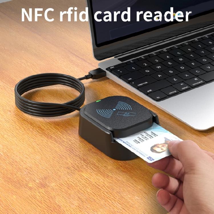 Portable Nonslip Base Card Reader USB Powered Suitable for Seamless Operation with LED Indicator Efficient Data Transfer