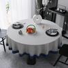 Cotton Linen Round Tablecloth Multi Color Lace Dining Table Cover Dustproof Tea Towel Wedding Home Decor Highend Desk Covers