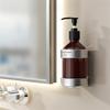 Brown Bathroom Shampoo Holder Easy Refill Soap Pump Bottle Bathroom Soap Holder Easy To Clean Robust Installation
