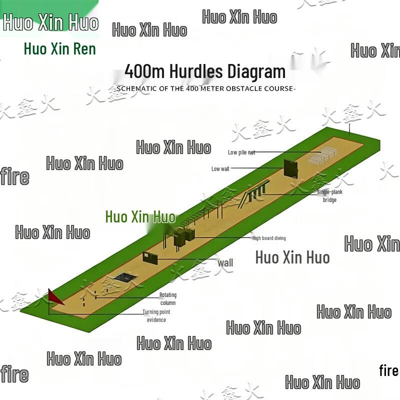 Huoxin 400m Obstacle Course Training Equipment