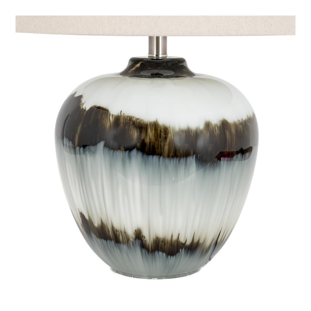 Hill Interiors Midnight Shadows Linen Table Lamp