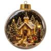with Light Christmas Ball Ornament Acrylic Material Holiday Tree Pendant  Holiday Decoration