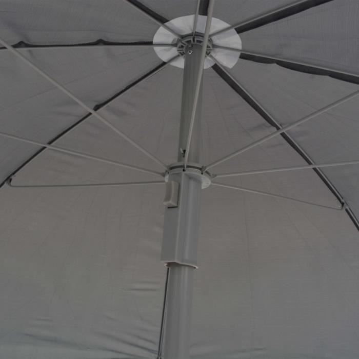 VidaXL Mobilier à dîner d'extérieur 8 pcs Acier et textilène Gris